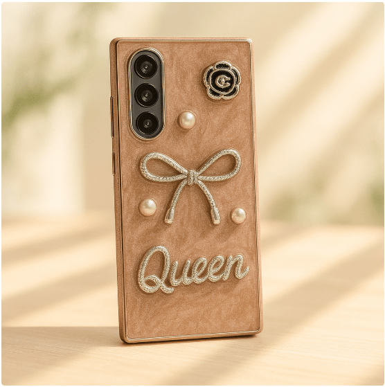 Luxury 3D Bow & Pearl Case - Zambeel