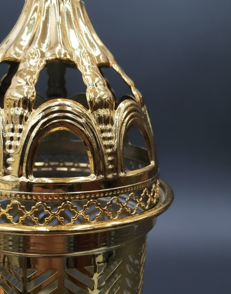 Luxury Golden Hanging Candle Lantern - Zambeel