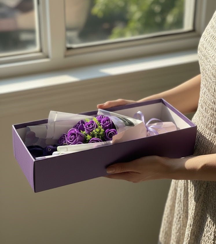 Luxury Purple Rose Flower Bouquet - Zambeel