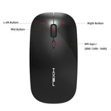 M60 Rechargeable Wireless Mouse Mute Mouse - Zambeel