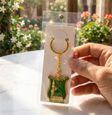 Madina Green Shield Metal Keychain - Zambeel