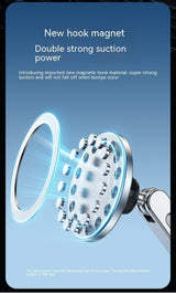 Magnetic Car Phone Holder Hanging Screen Car 360 Degree Rotating Metal Aluminum Alloy - Zambeel