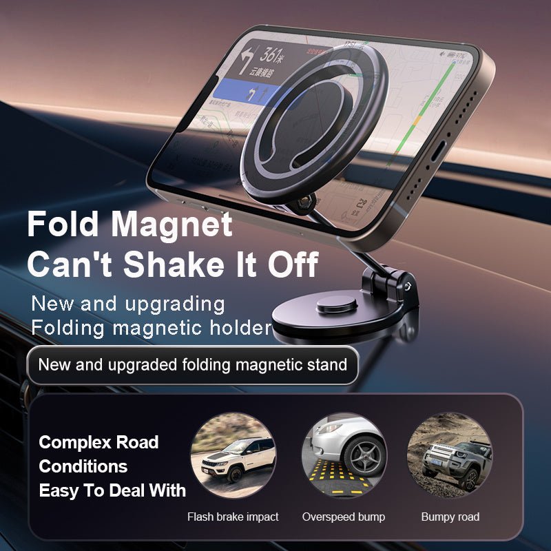 Magnetic Phone Holder For Car, Powerful Magnets Military Grade Suction Car Phone Holder Mount Dashboard Windshield Cell Phone Holder Phone Stand For Car Android Automobile Cradle - Zambeel