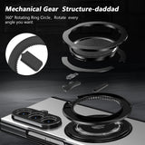 Magnetic Ring Kickstand Case with Tempered Glass - Zambeel