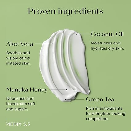 Medix 5.5 - Coconut Oil + Manuka Honey Replenish & Revive Body Cream - Zambeel