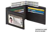 Men's Anti - magnetic Thin Wallet Special Carbon Fiber Dollar Multi Card Slot Wallet - Zambeel