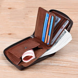 Men's Anti - theft Brush Portable Multifunctional Small Wallet - Zambeel