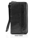 Men's Handmade Sheepskin Retro Long Wallet - Zambeel