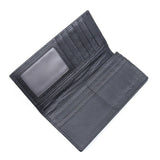 Men'S Wallet Retro Crazy Horse Leather Long Vertical Wallet - Zambeel