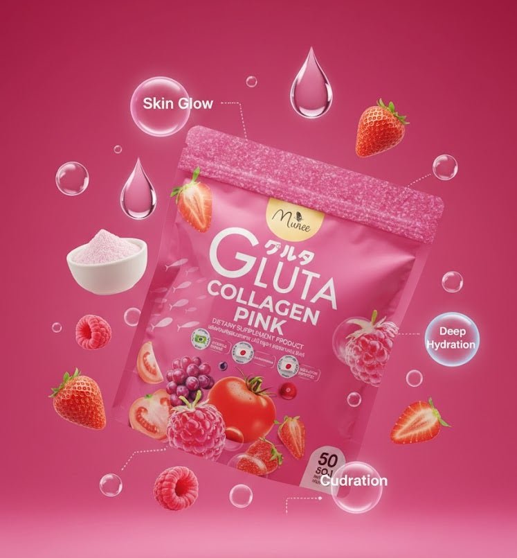 Minee - Gluta Collagen Pink Dietary Supplement - Zambeel