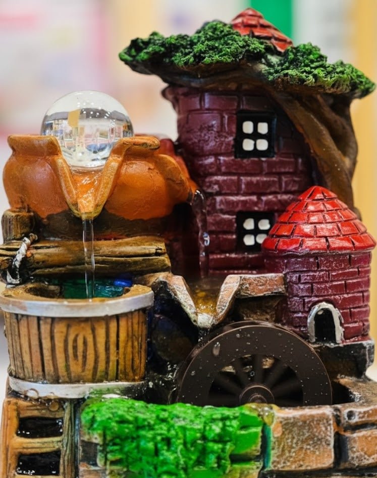 Mini Village Fountain Showpiece - Zambeel