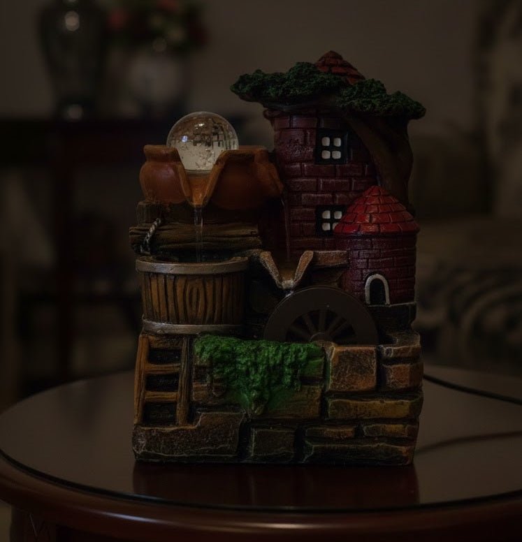 Mini Village Fountain Showpiece - Zambeel