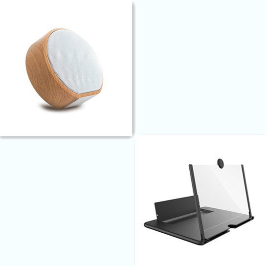 Mini Wood Bluetooth Speaker Portable Outdoor Wireless Support AUX TF - Zambeel