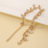 Minimalist Diamond Studded Tassel Bracelet - Zambeel