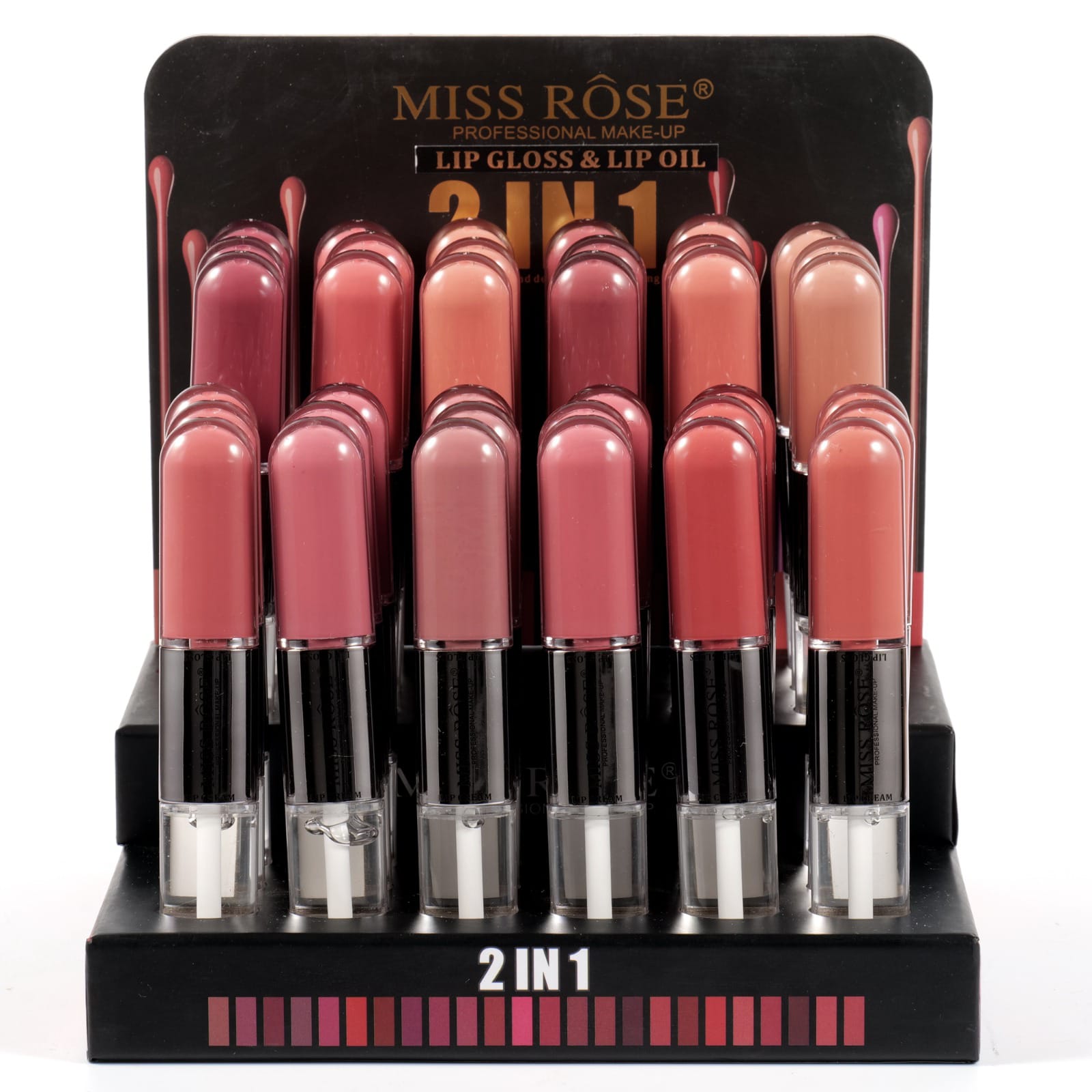 Miss Rose - 2 - in - 1 Lip Gloss & Lip Oil (Original) - Zambeel