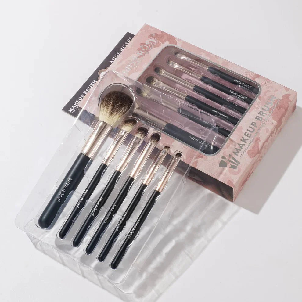 Miss Rose - Professional 6 Marble Makeup Brush Set (Original) - Zambeel
