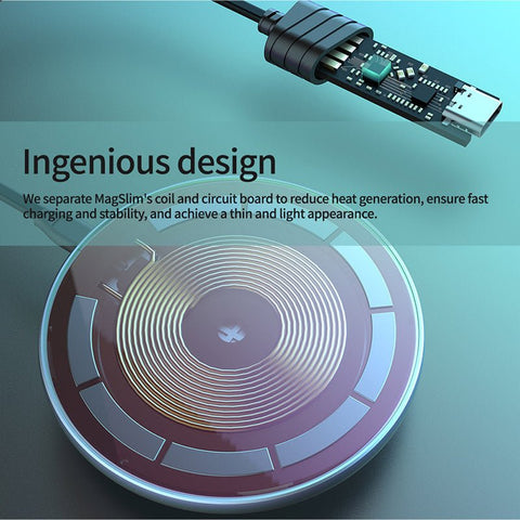Mobile Phone MagSlim Magnetic Wireless Charger - Zambeel