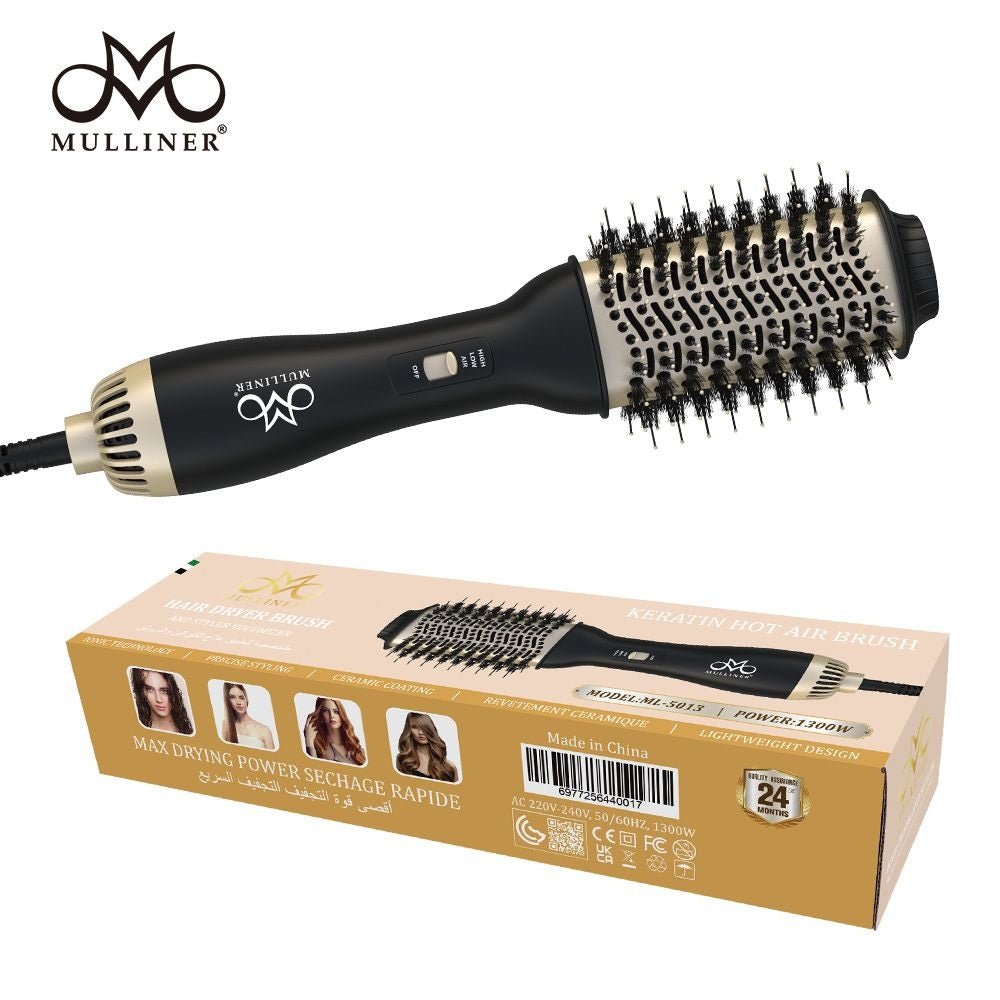 MULLINER - Keratin Hot Air Brush - Zambeel