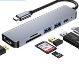 Multi Function Dock 4k Hd Usb Notebook 6 In 1 - Zambeel