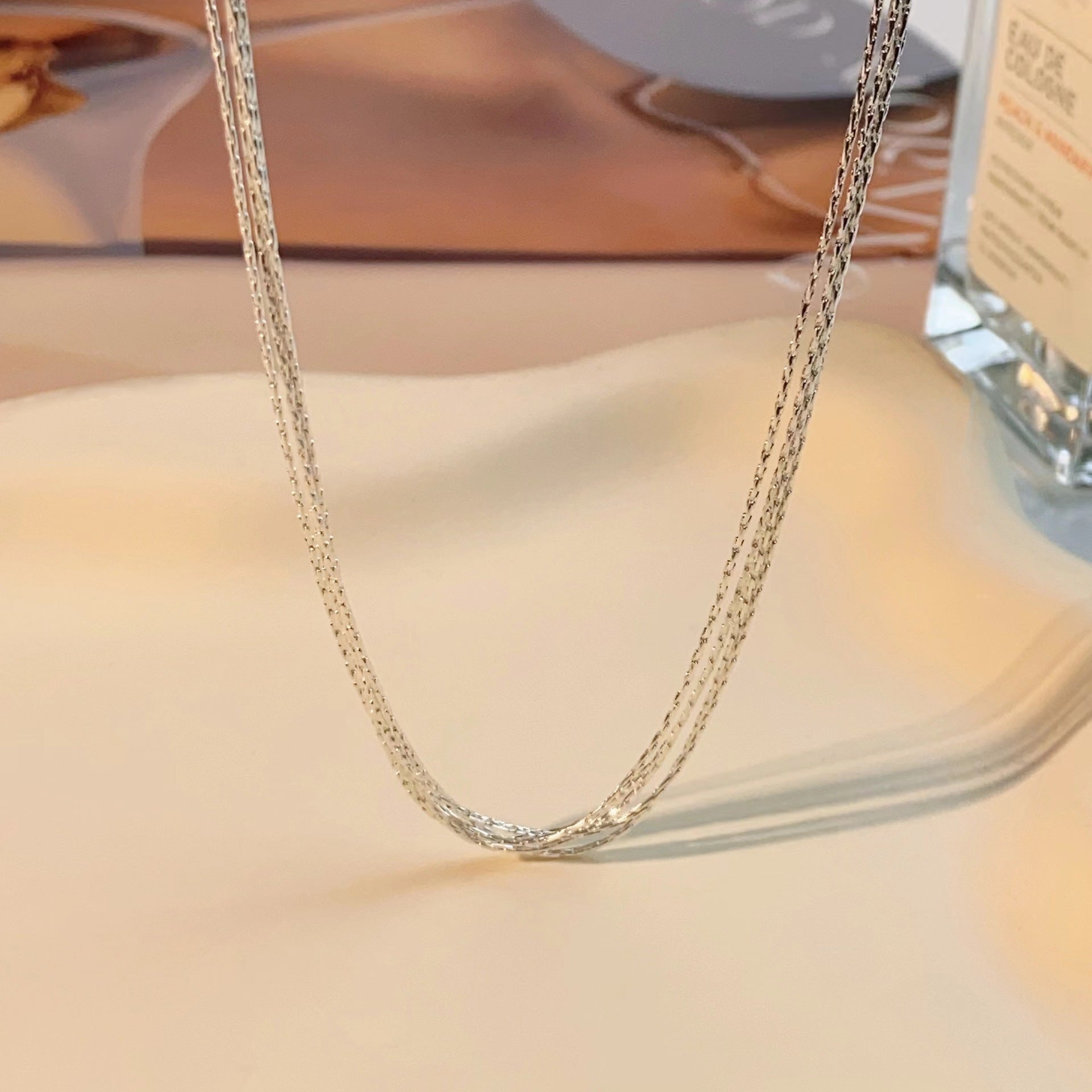 Multi - layer Small Snake Bone Necklace Simple Special - interest Design Cold Style Temperament Clavicle Chain - Zambeel