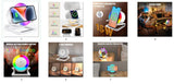 Multifunctional Four - in - one Small Night Lamp RGB Bluetooth Speaker Mobile Phone Holder 15W Wireless Charging - Zambeel