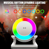 Multifunctional Four - in - one Small Night Lamp RGB Bluetooth Speaker Mobile Phone Holder 15W Wireless Charging - Zambeel