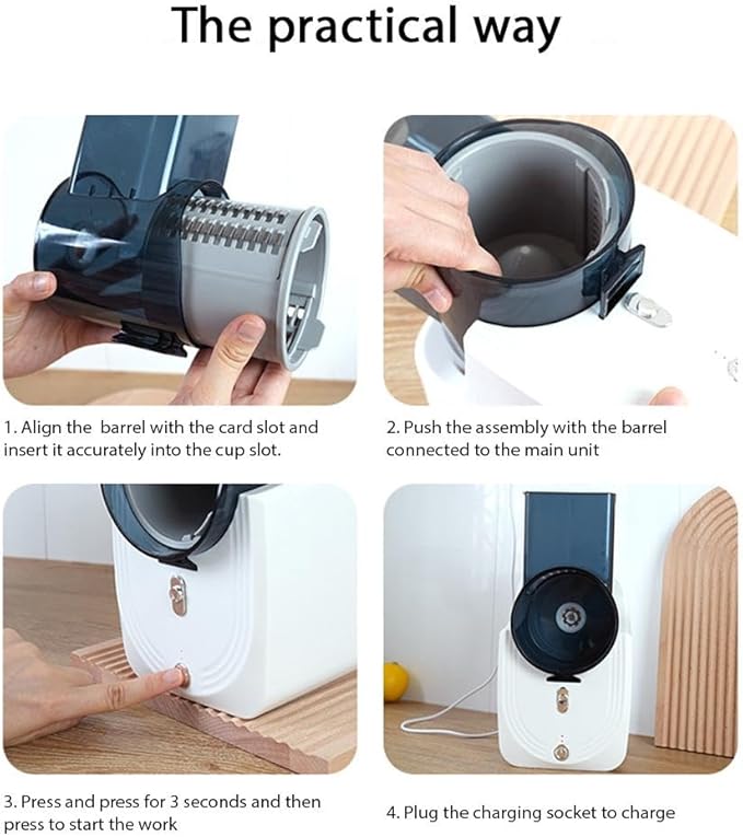 Multifunctional Vegetable Cutter with Interchangeable Blades Ⓢ - Zambeel