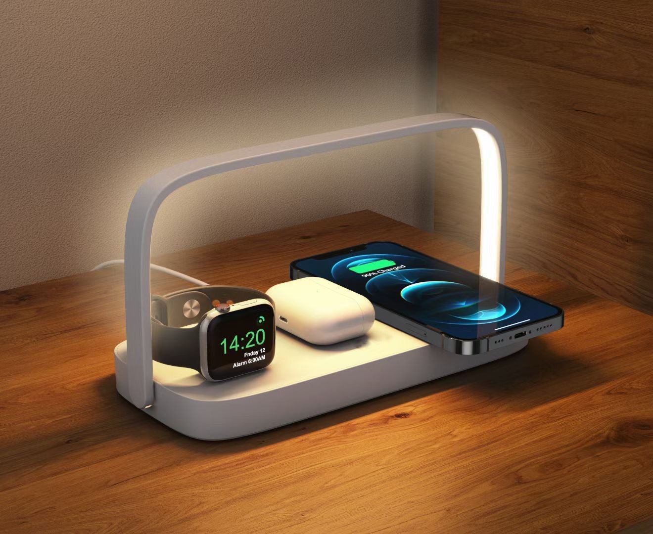 Multifunctional Wireless Rechargeable Night Light Mobile Phone Holder - Zambeel