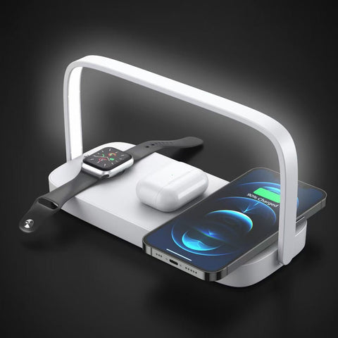 Multifunctional Wireless Rechargeable Night Light Mobile Phone Holder - Zambeel