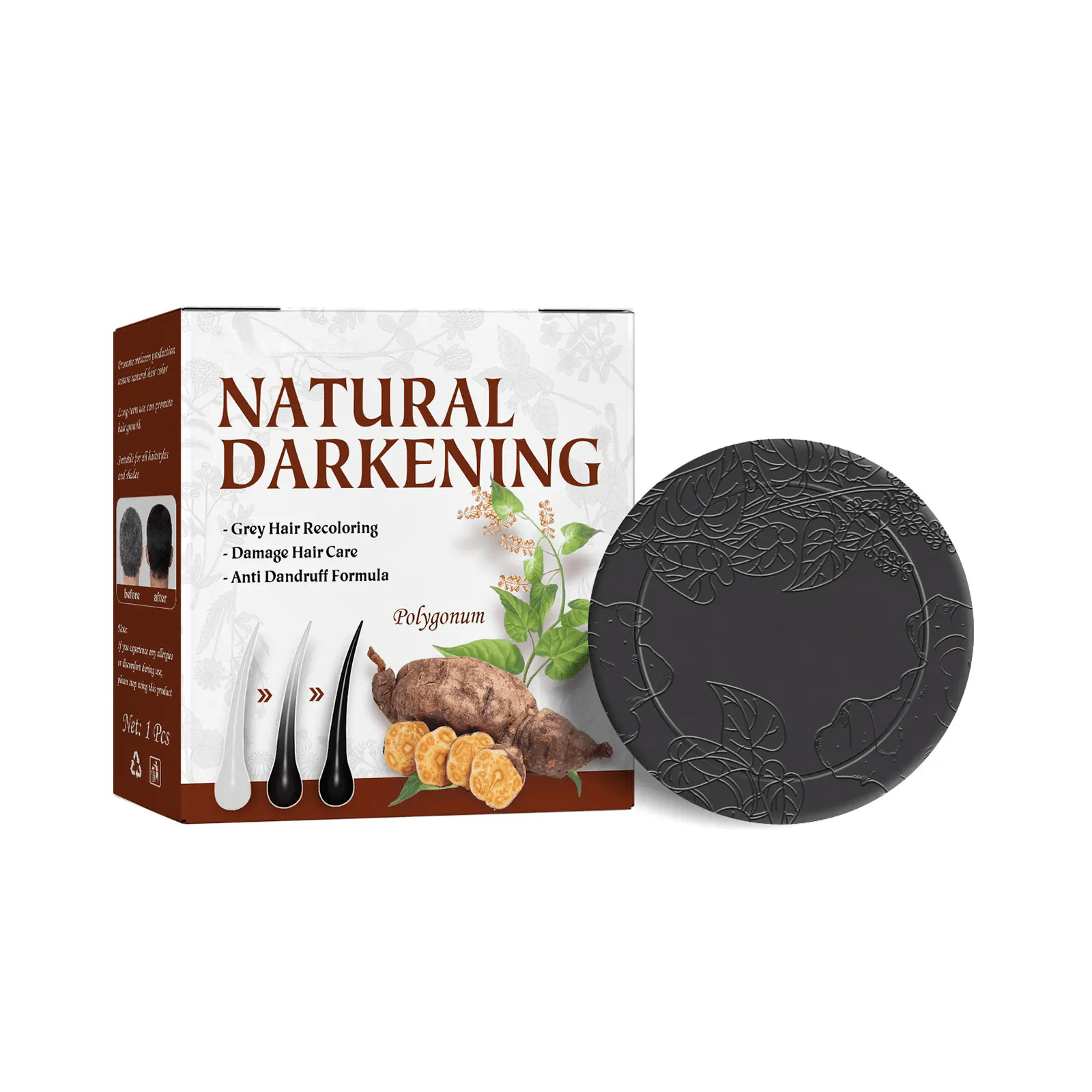 Natural Darkening Polygonum Hair Soap - Zambeel