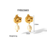 New Baroque Pearl Spiral Niche Earrings - Zambeel