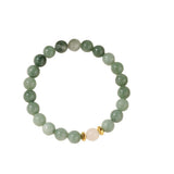 New European And American - style Green Jadeite Natural Stone Bracelet - Zambeel