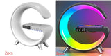 New Intelligent G Shaped LED Lamp Bluetooth Speake Wireless Charger Atmosphere Lamp App Control For Bedroom Home Decor - Zambeel