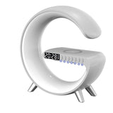 New Intelligent G Shaped LED Lamp Bluetooth Speake Wireless Charger Atmosphere Lamp App Control For Bedroom Home Decor - Zambeel