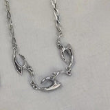 New Irregular Shaped Metal Necklace - Zambeel