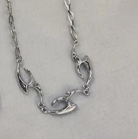 New Irregular Shaped Metal Necklace - Zambeel