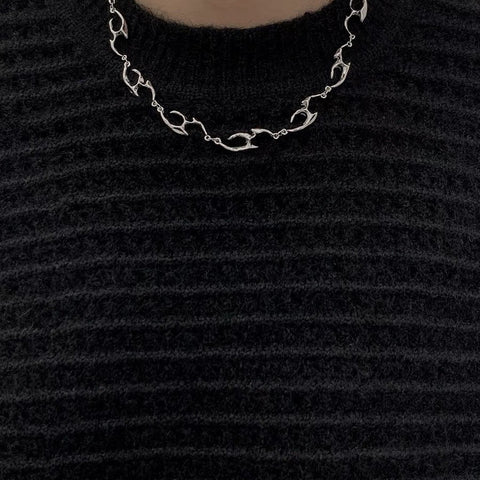 New Irregular Shaped Metal Necklace - Zambeel