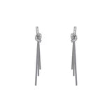 Niche Long Fringe Earrings Female Knot - Zambeel