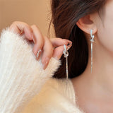 Niche Long Fringe Earrings Female Knot - Zambeel
