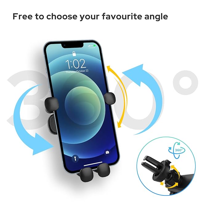 Nitu - Gravity Damping Bracket Car Phone Holder - Zambeel