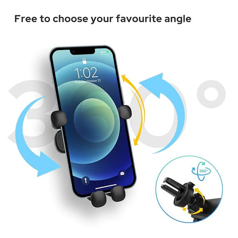 Nitu - Gravity Damping Bracket Car Phone Holder - Zambeel
