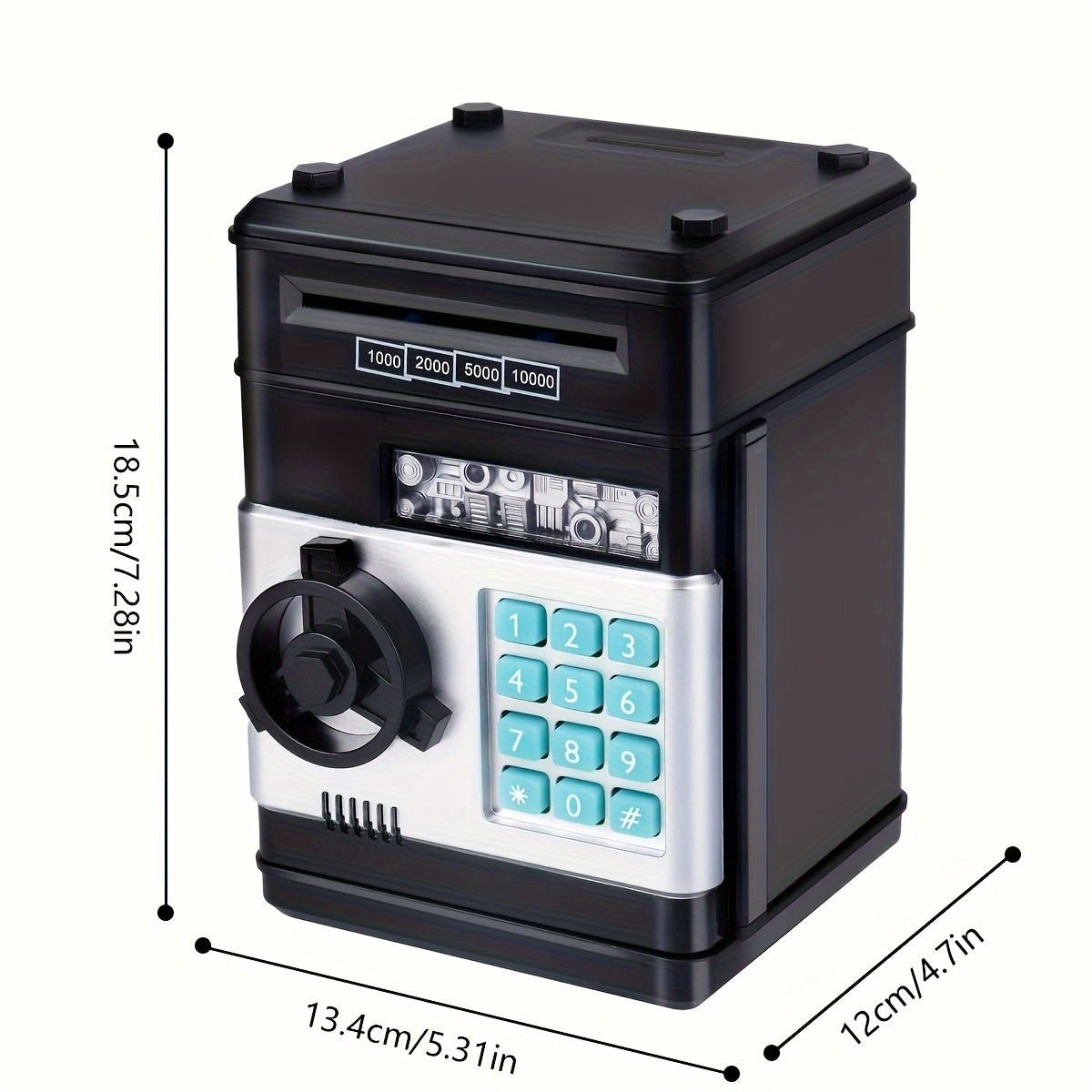 Number Bank Coin & Bill Safe - Zambeel