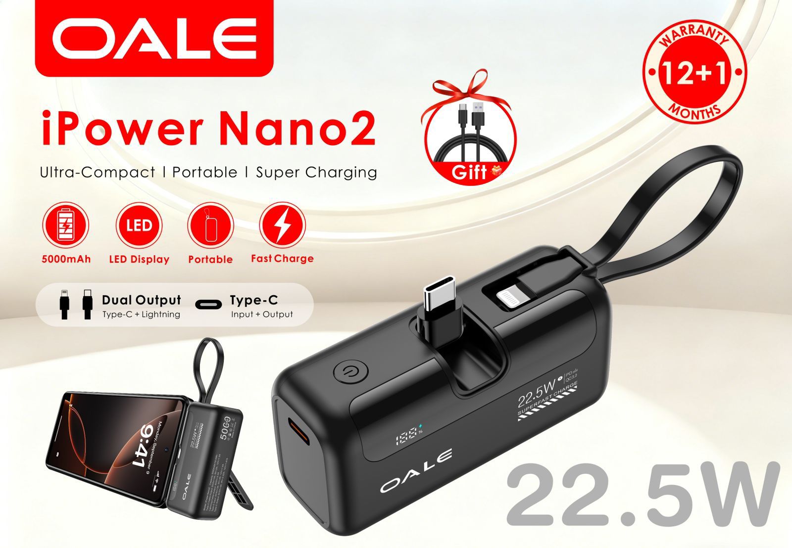 OALE - iPower Nano2 Mini Power Bank - Zambeel