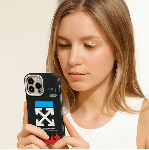 Off - White Flame Logo iPhone Case - Zambeel