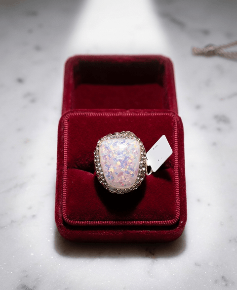 Opal Crystal Statement Ring - Zambeel