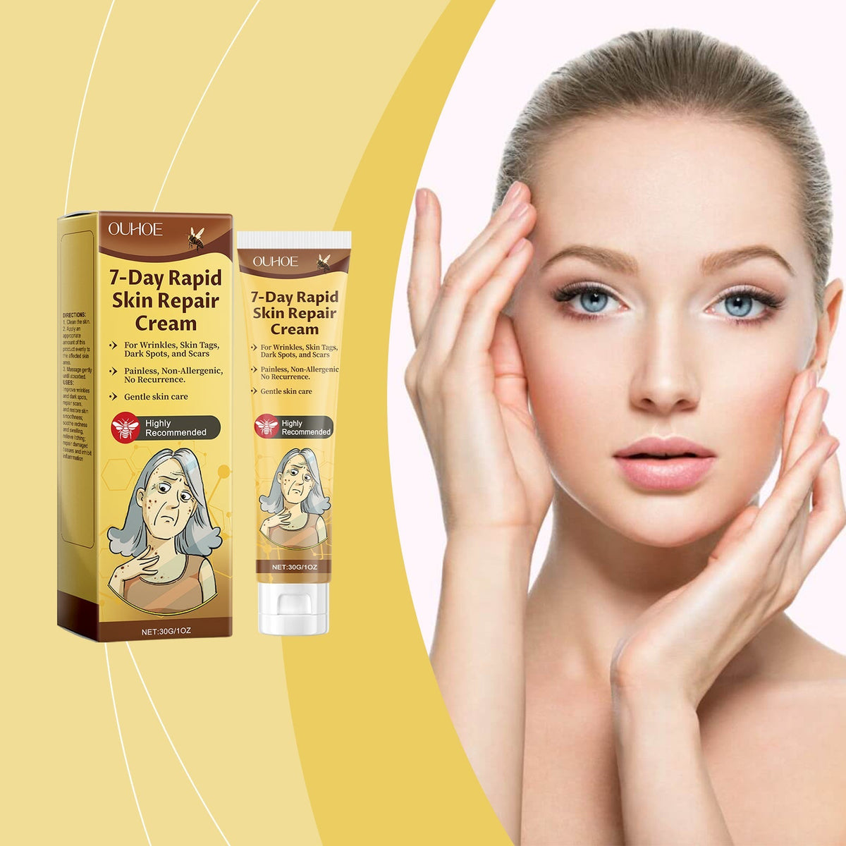 Ouhoe - 7 - Day Rapid Skin Repair Cream - Zambeel