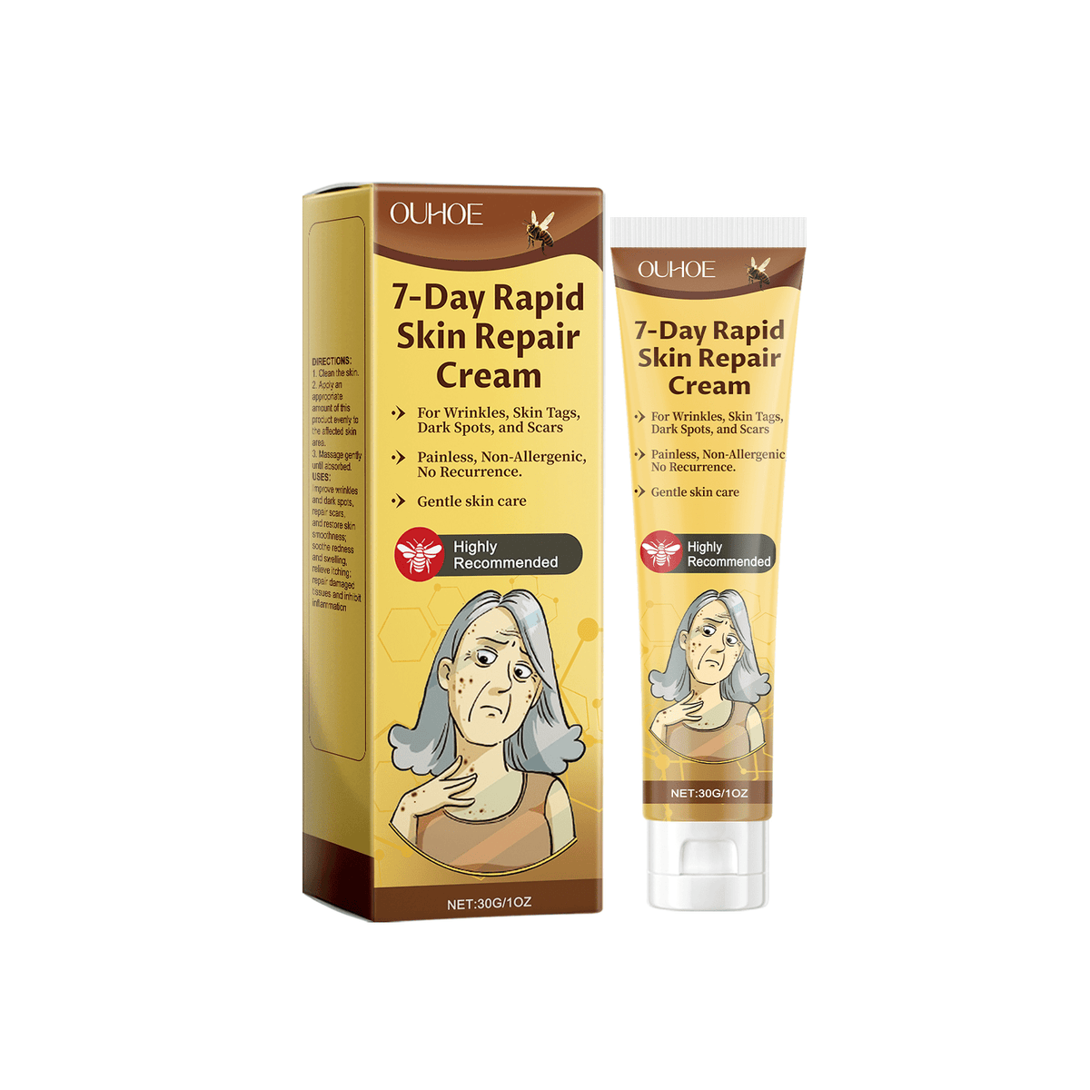 Ouhoe - 7 - Day Rapid Skin Repair Cream - Zambeel