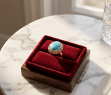 Oval Turquoise Statement Ring - Zambeel