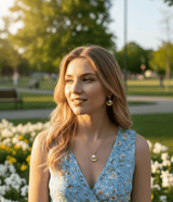 Pearl Arc Pendant Set - Zambeel