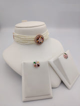 Pearl Choker Necklace Sets - Zambeel
